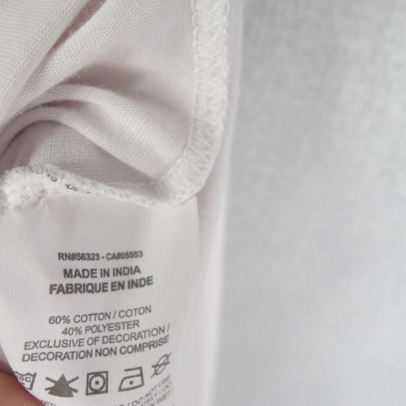 Nike Tee T-Shirt Womens Small White Short Sleeve Crew Neck Logo Dri Fit Athletic - Picture 8 of 10